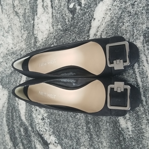 Nine West Farinao ❤Chunky Heel ❤with Buckle ❤Sz7.5 - Picture 1 of 9